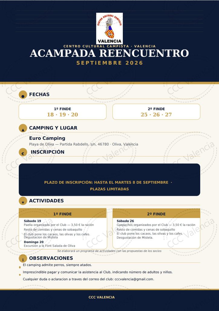 Acampada del reencuentro.